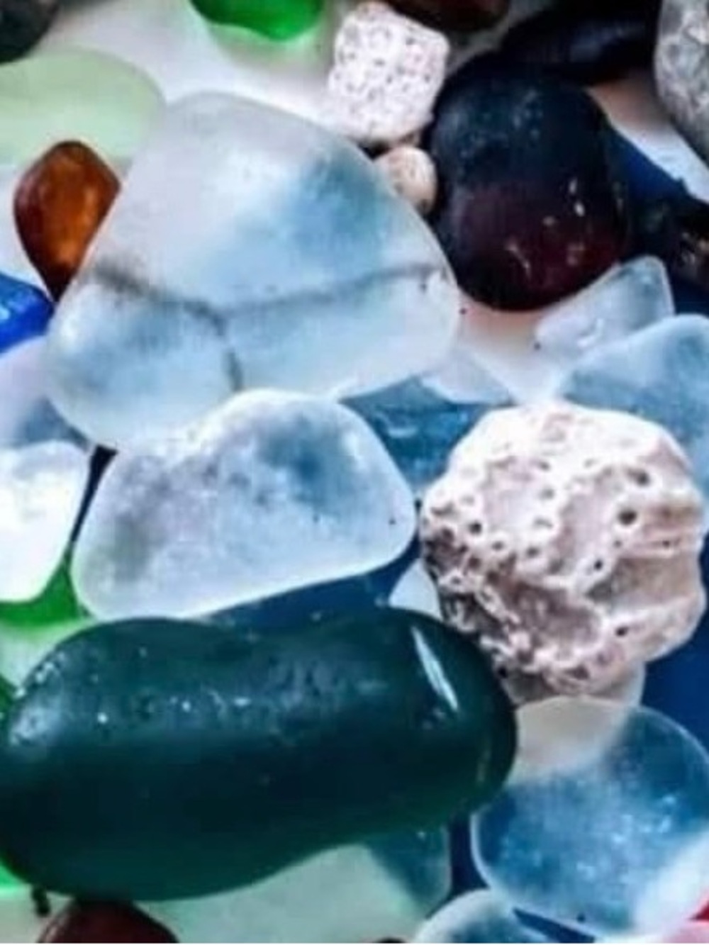 Decorative Sea Glass/glass slag/leland blue/beach glass/Natures Palette❤️